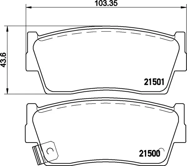 Front Brake Pads SWB Vitara Ceramic